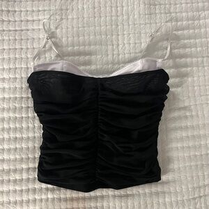 NWOT White Fox Bustier Top